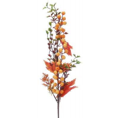 Autumn Leaves & Berries Stem